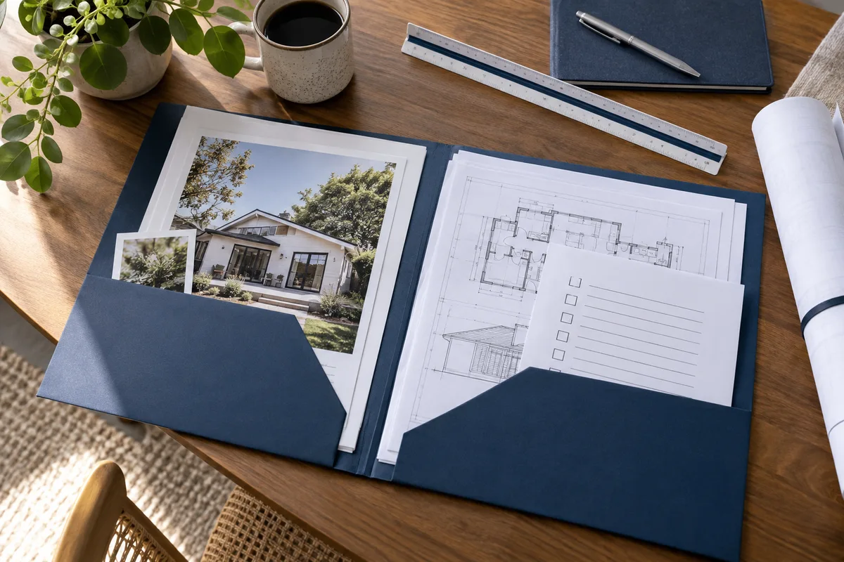 Complete application packet with plans.